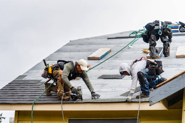 Professional Gutter Installation technician working in Gladstone, MO